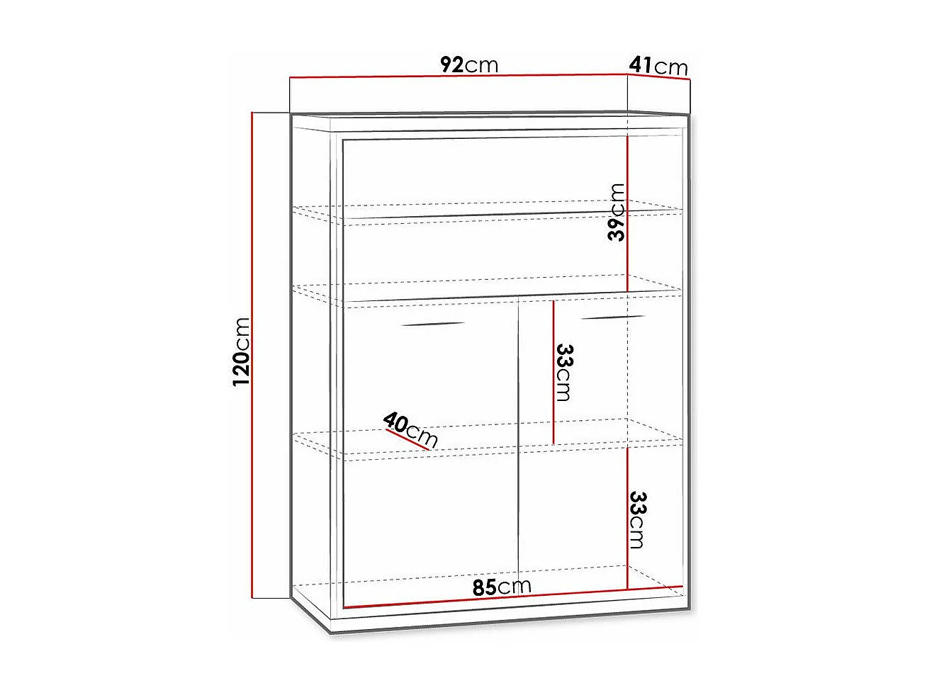 Commode Etrmoni 103, Clair bois, Tiroirs et portes, Nombre de tiroirs: 2, 120x92x41cm