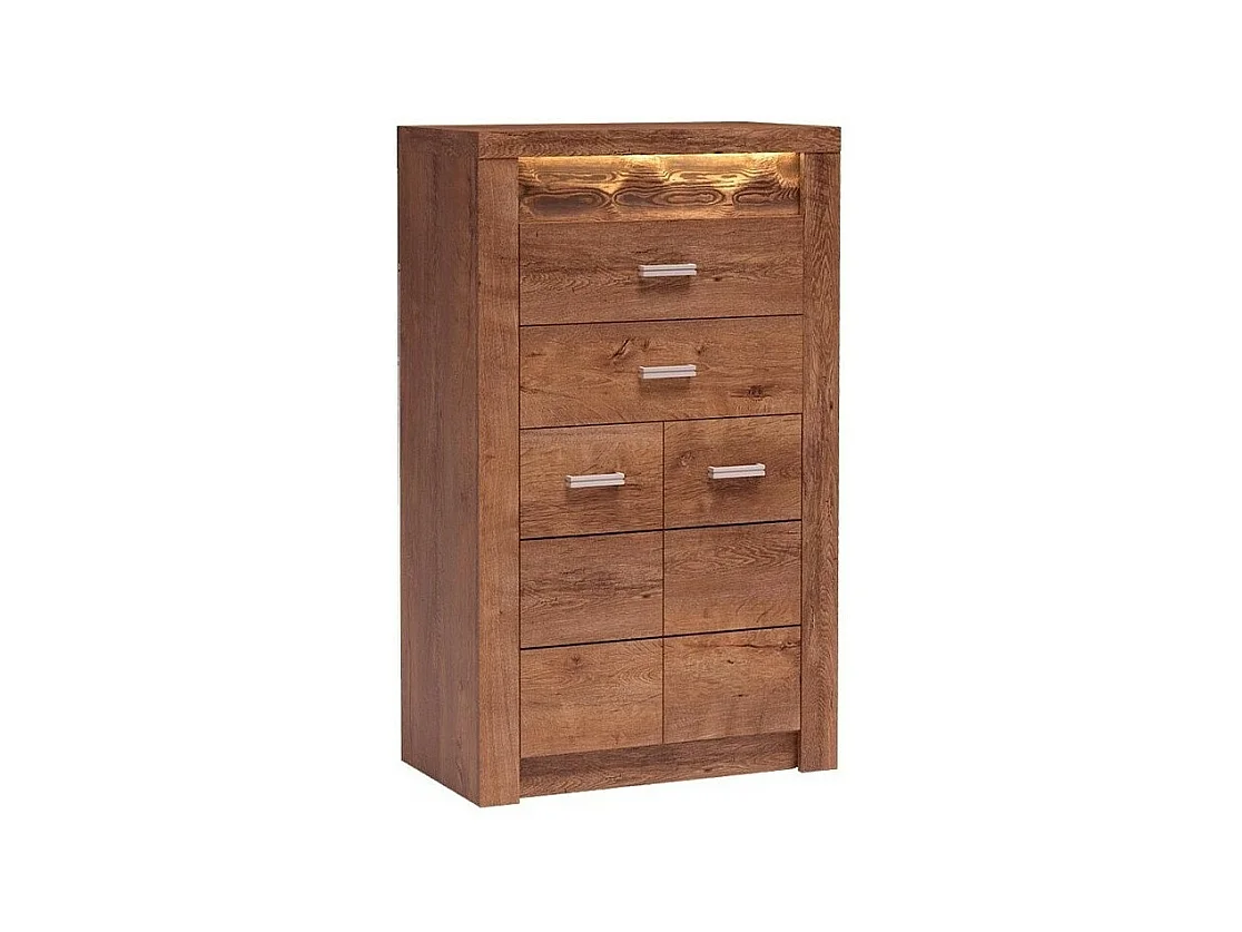 Commode Serfeno 103, Frêne, Avec tiroirs et portes, Nombre de tiroirs: 2, 127x76x42cm