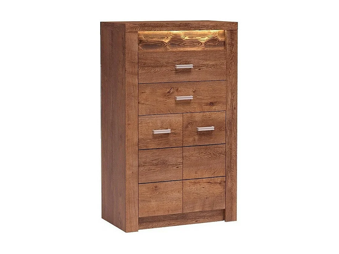 Cómoda Serfeno 103, Fresno, Con cajones y puertas, Número de cajones: 2, 127x76x42cm