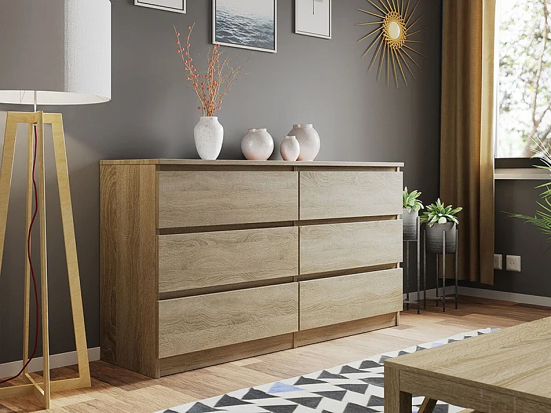 Cómoda Comfivo 161, Com gavetas, Número de gavetas: 6, 8x14x4cm