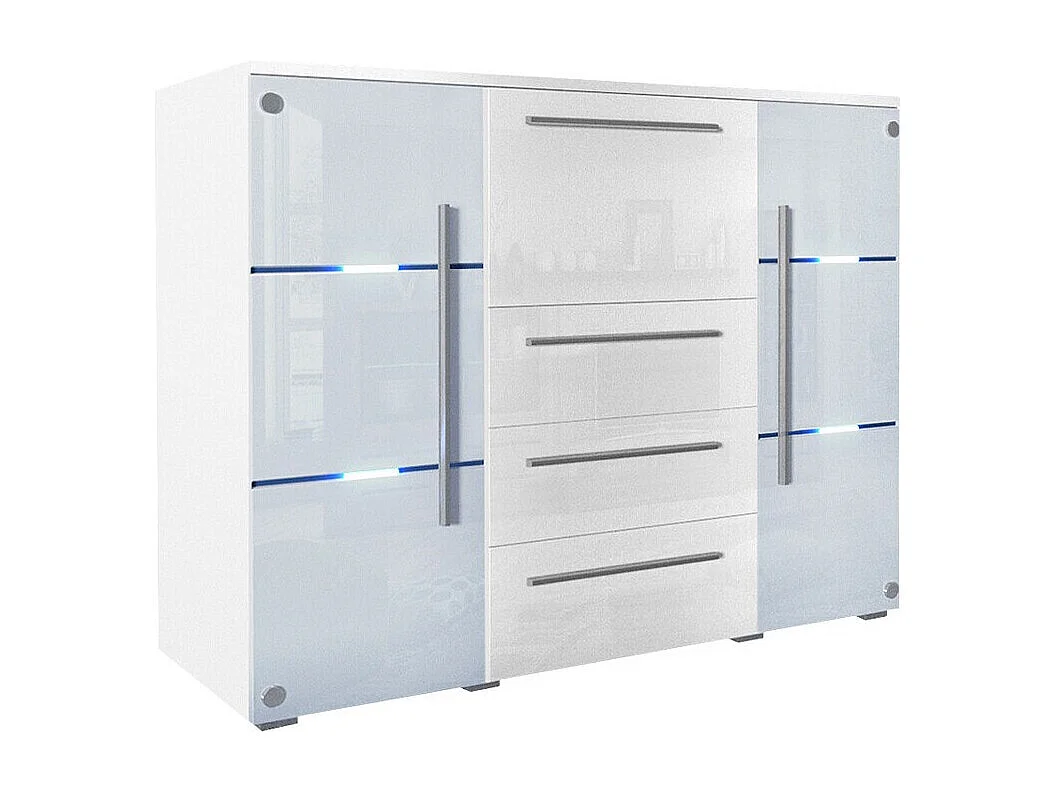 Cómoda Nashville 101, Com gavetas e portas, Número de gavetas: 3