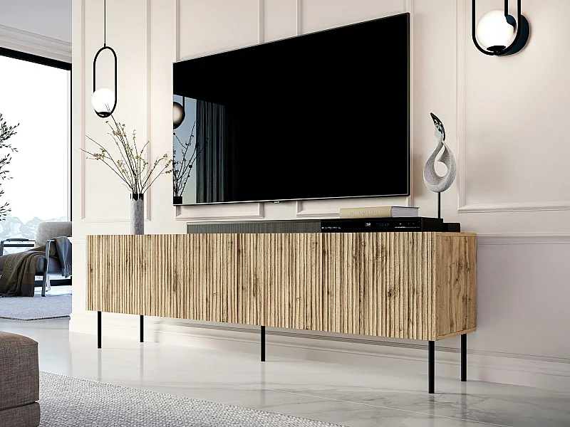 Mesa para TV Charlotte K103, O número de portas: 4, 190x60x41cm