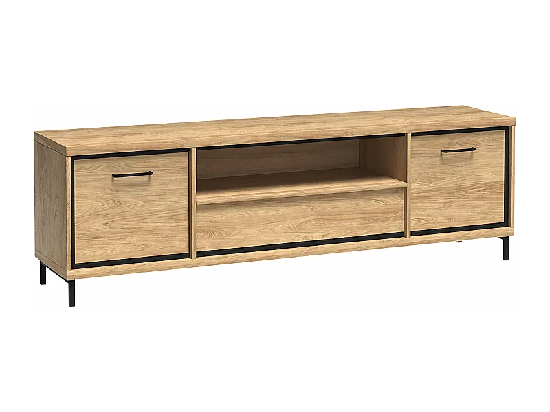Mueble TV Stanton F112, Luminoso madera, Número de puertas: 2.00, Número de cajones: 1.00