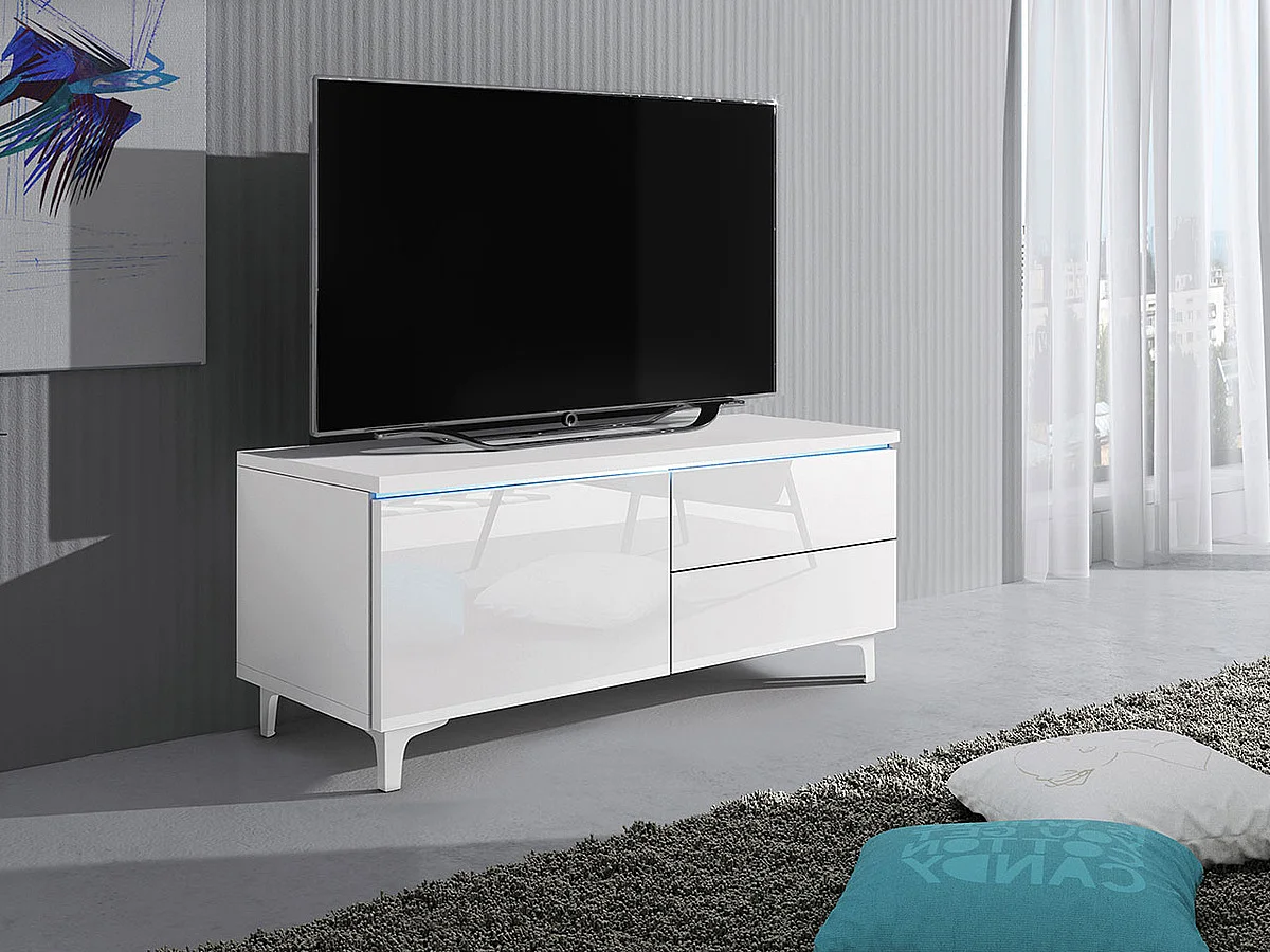 Meuble TV Nashville 118, Le nombre de portes: 1, Nombre de tiroirs: 2, 100x43x45cm