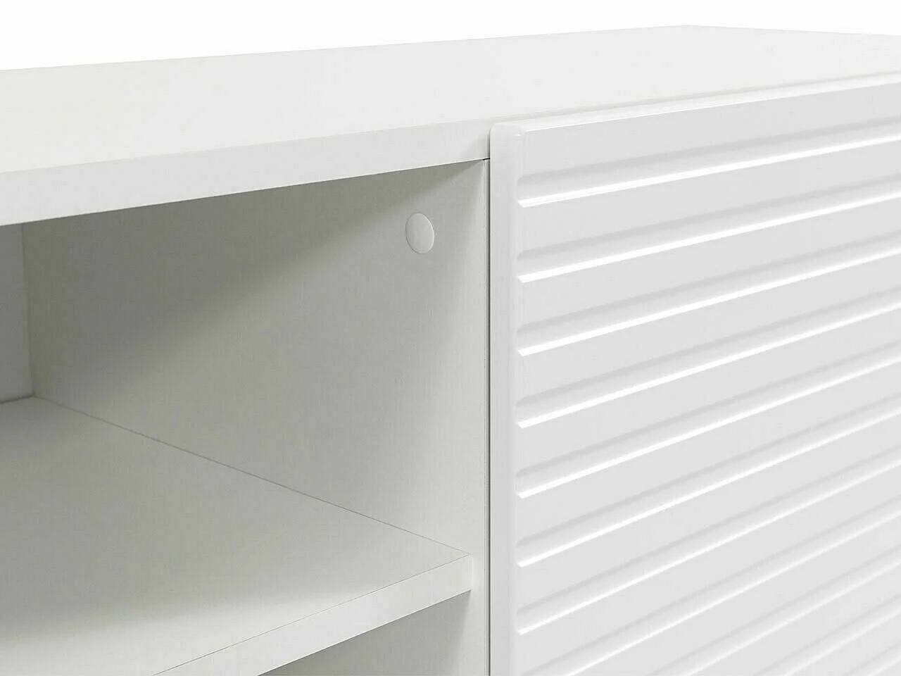 Mueble TV Comfivo H104, Blanco, 150x53x40cm