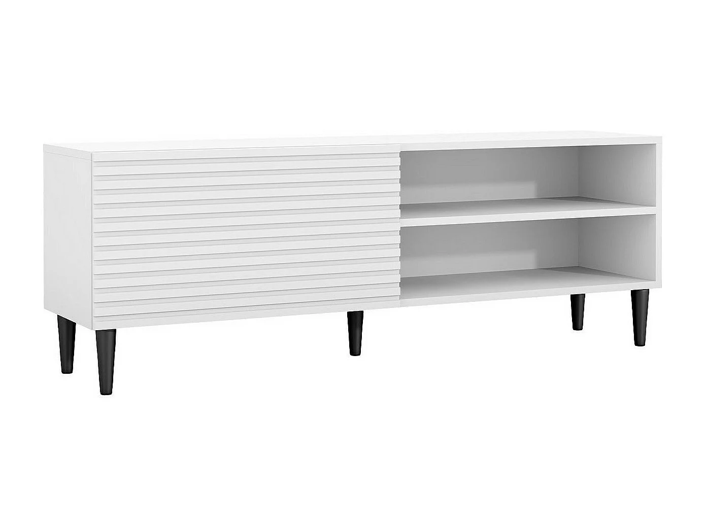 Meuble TV Comfivo Mavmono 104, Blanc, 150x53x40cm