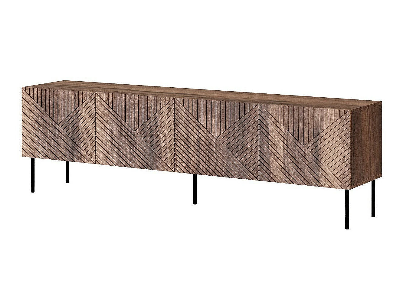 Mueble TV Charlotte L101, Nogal, 191x58x40cm