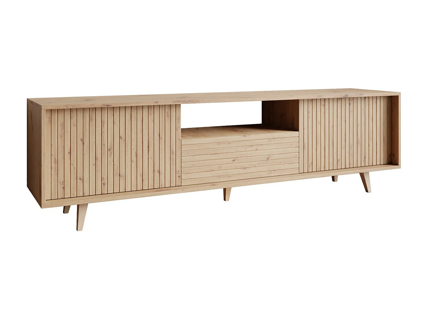 Meuble TV Comfivo Romtori 103, Chêne Artisan, 180x52x40cm