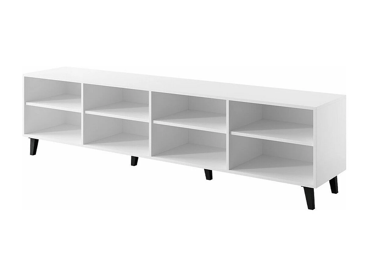 Meuble TV Charlotte 181, Craft chêne|Noir, Le nombre de portes: 4, 201x53x42cm