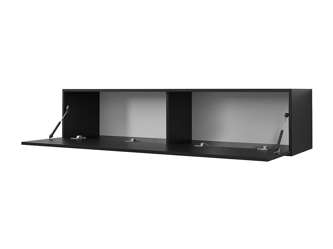 Mueble TV Hartford H108, Negro, Número de puertas: 2.00, 300x34x40cm