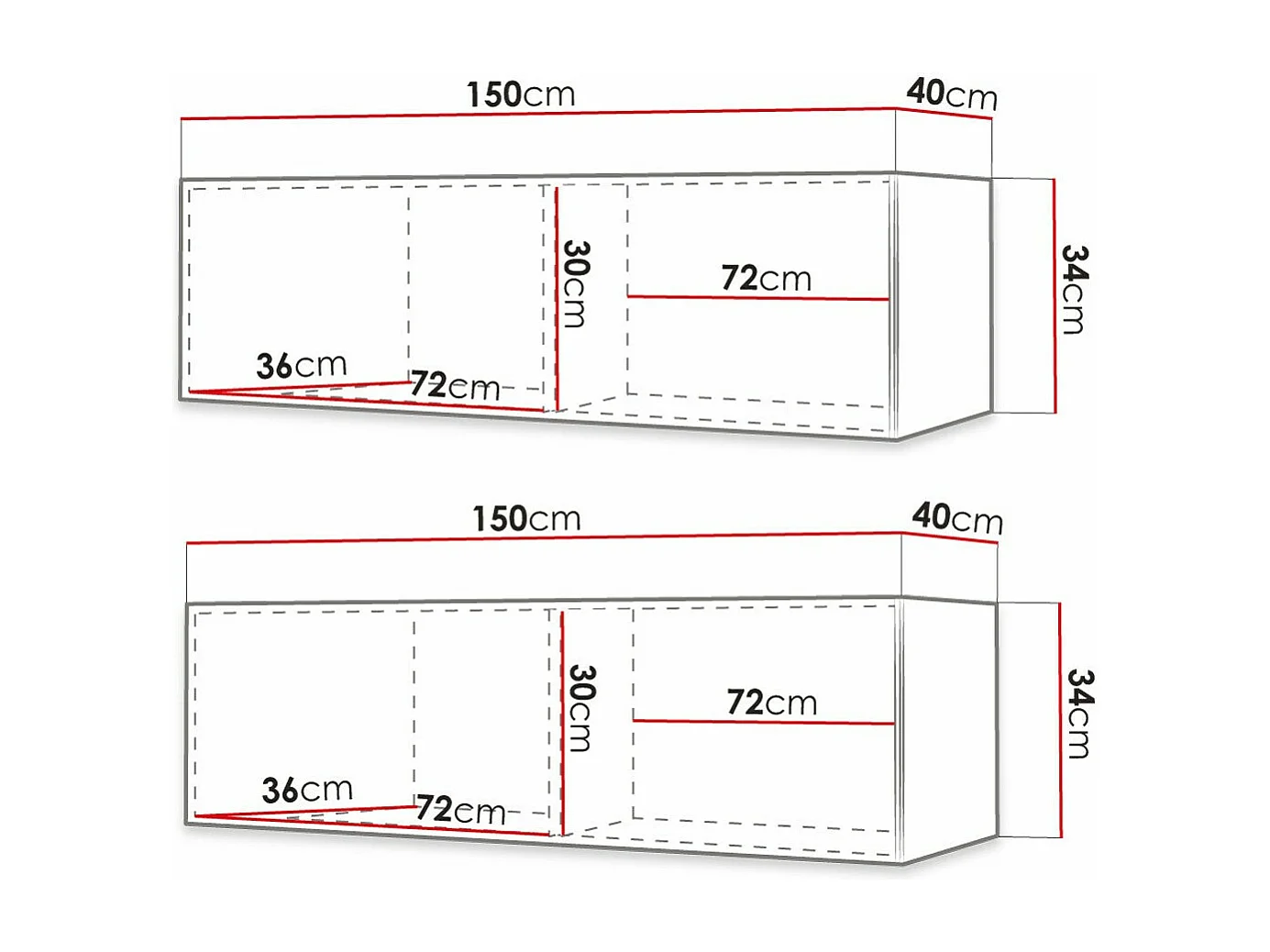 Mueble TV Hartford H108, Negro, Número de puertas: 2.00, 300x34x40cm