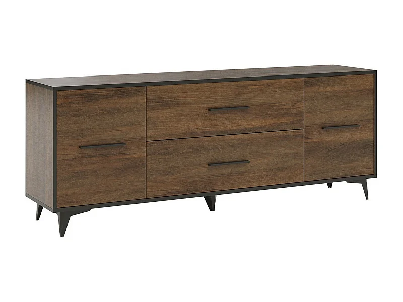 Mueble TV Parma D105, Nogal, Número de puertas: 2.00, Número de cajones: 2.00, 179x68cm