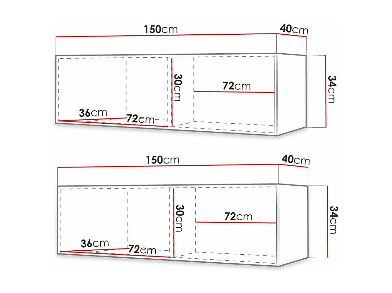 Mueble TV Hartford H108, Blanco, Número de puertas: 2.00, 300x34x40cm