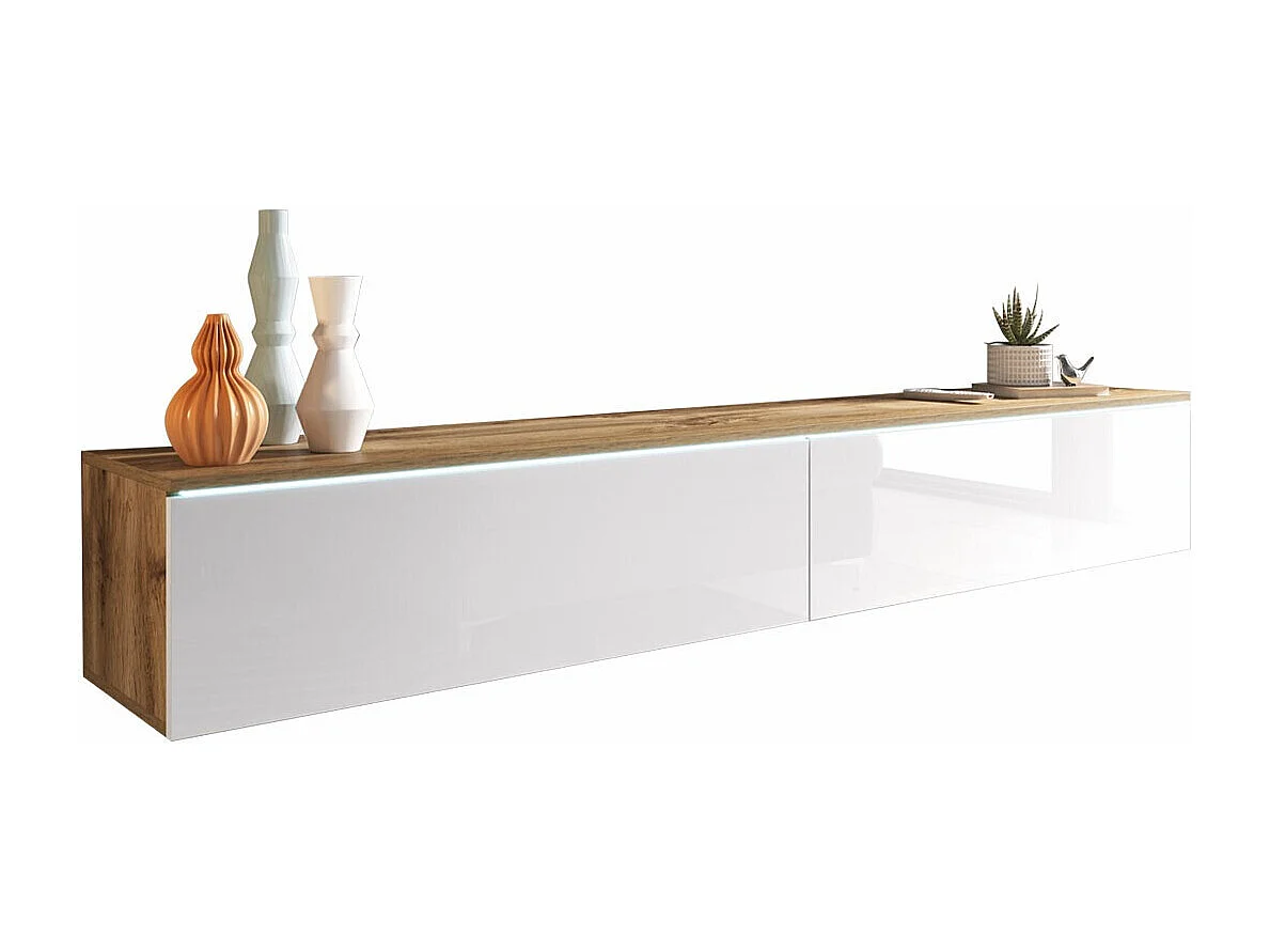 Mesa para TV Sarasota 121, O número de portas: 2, 180x30x33cm