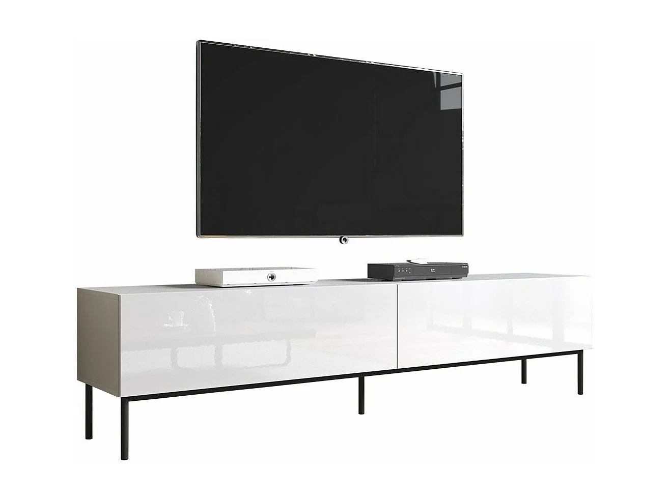 Mesa para TV Charlotte 160, O número de portas: 2, 200x50x40cm