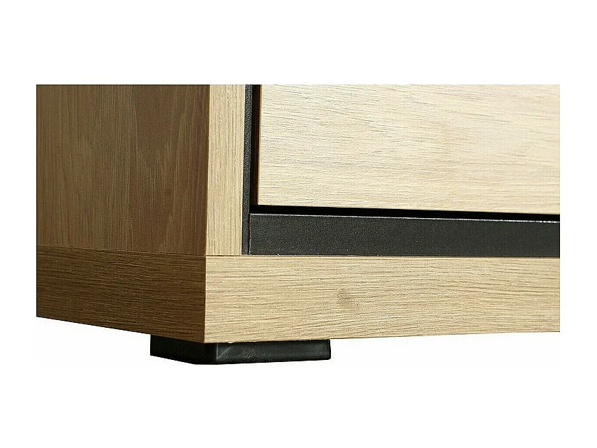 Meuble TV Etrmoni 112, Clair bois|Chêne, Le nombre de portes: 2, Nombre de tiroirs: 1,