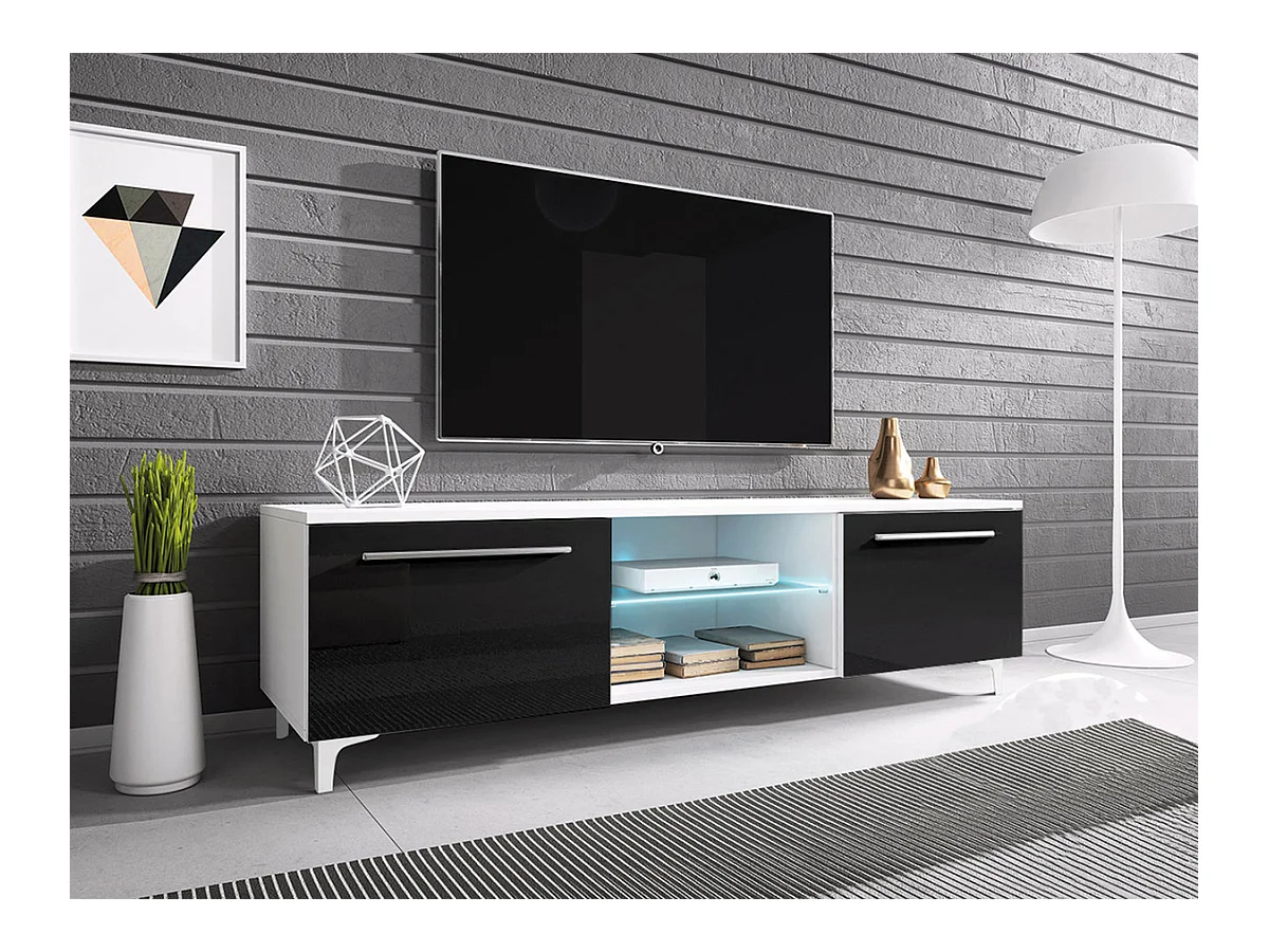 Meuble TV Nashville 120, Le nombre de portes: 2, 150x44x45cm