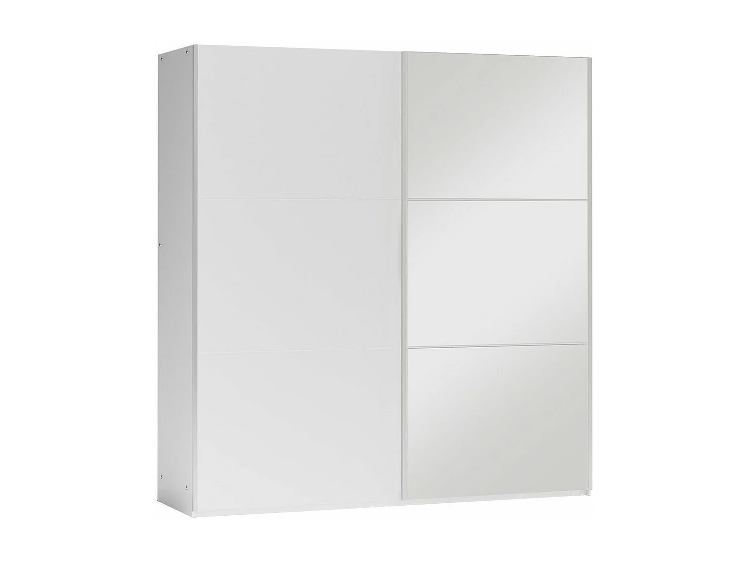 Armario Honolulu 229, Blanco, 215x200x65cm, Puertas de armario: Correderas