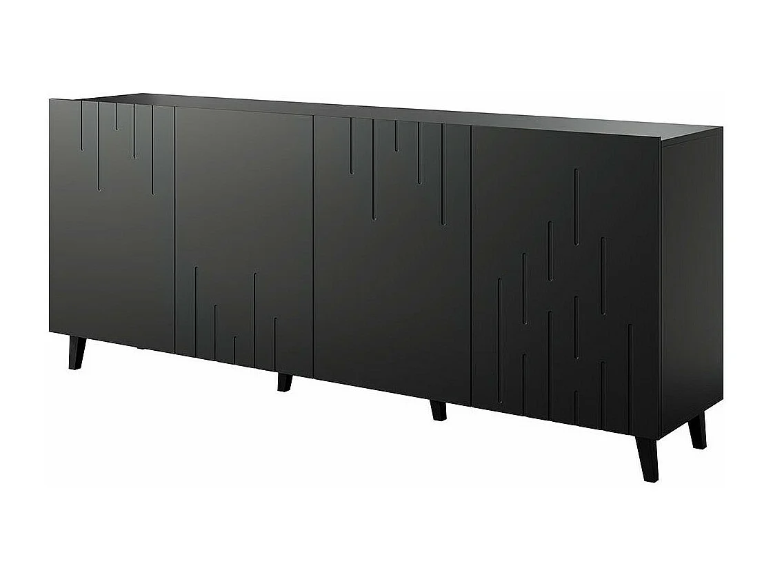 Aparador Charlotte 175, Negro, 82x200cm, Número de puertas: 442cm