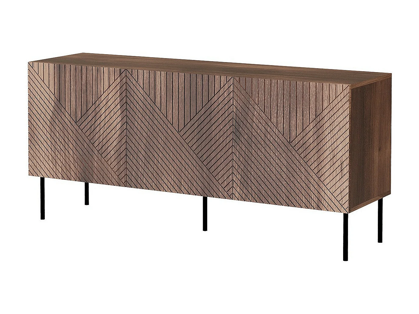 Armário Charlotte L100, Placa de aglomerado laminado, 70x150x42cm