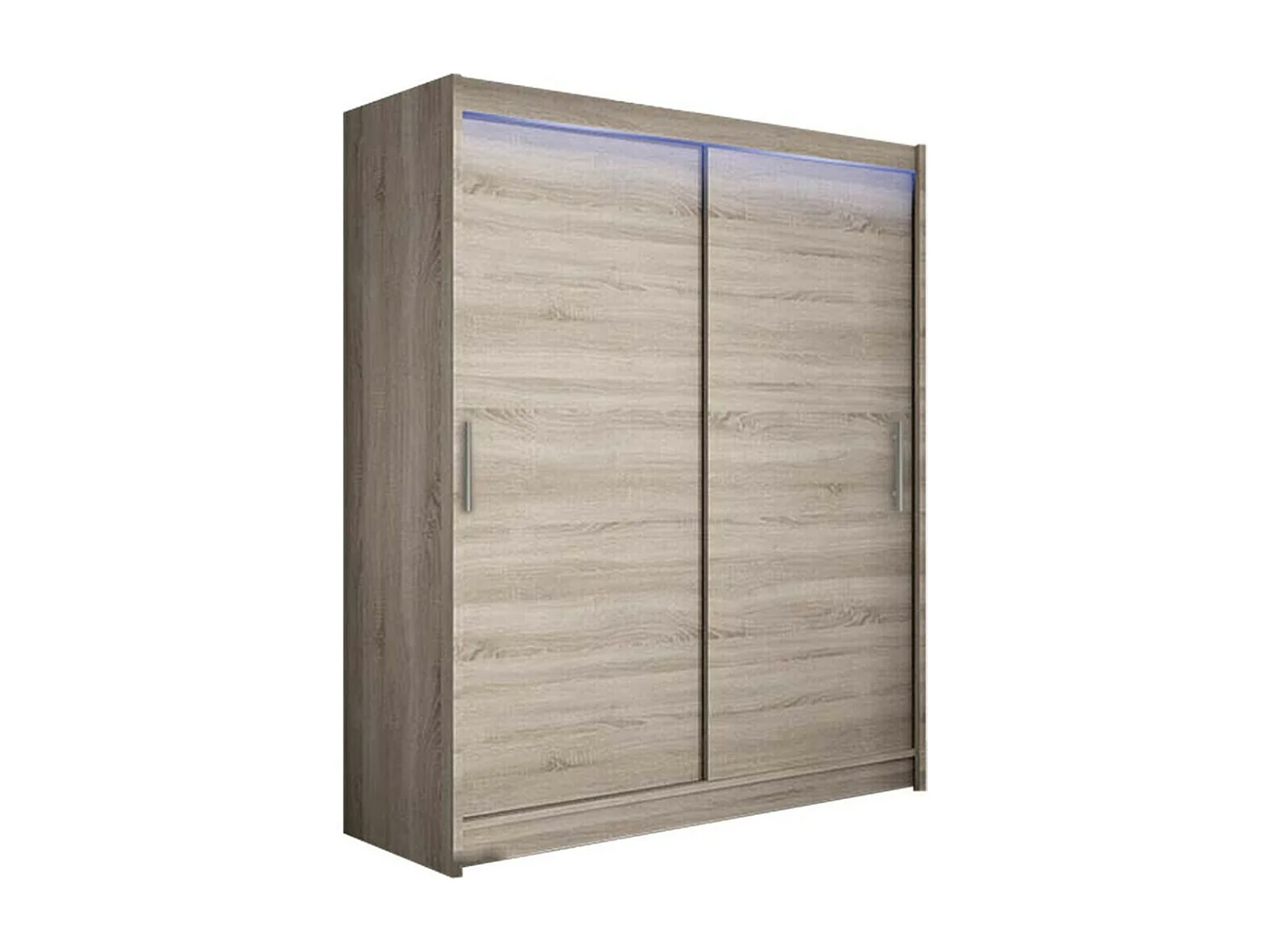 Armoire Closico 103, Truffe chêne, 200x150x58cm, Portes d'armoire: Coulissantes