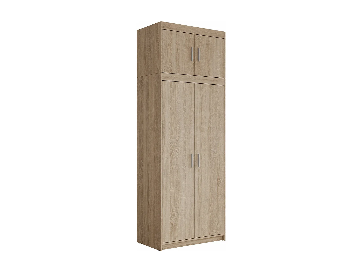 Armoire Novduni 103, Sonoma chêne, 246x90x53cm, Portes d'armoire: Avec des charnières