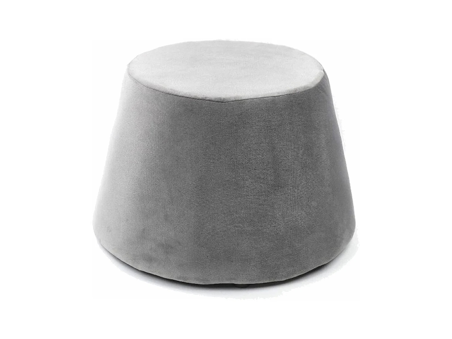 Pouf recouvert de velours Gris clair 31.5 x 34 x 46.5 cm
