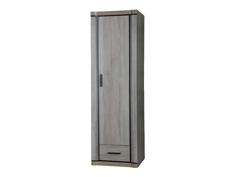 Armoire Lorelie 117, Truffe chêne, 192x58x58cm, Portes d'armoire: Avec des charnières