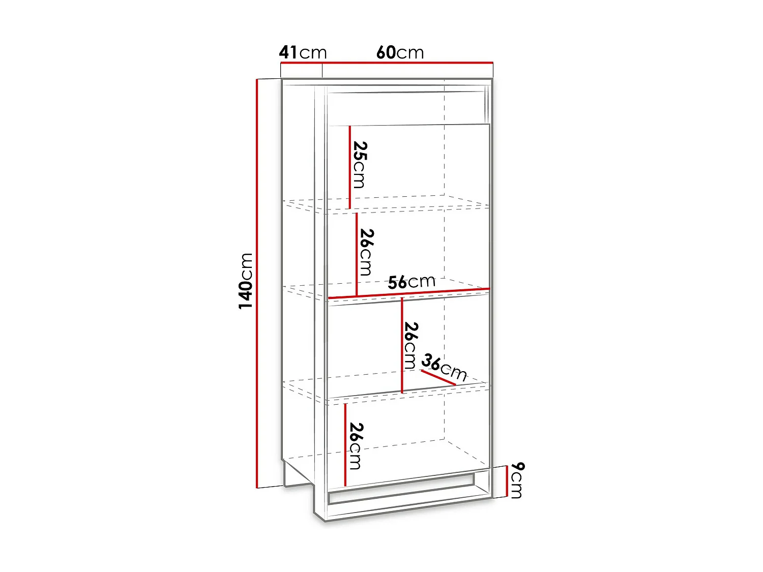 Buffet Luliru 106, Chêne Artisan|Noir, 140x60cm, Le nombre de portes: 141cm