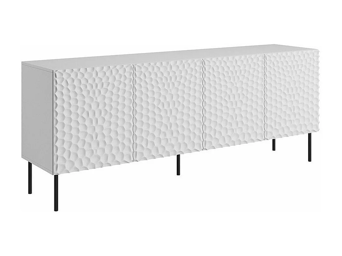 Aparador Charlotte 170, Negro|Blanco, 75x190cm, Número de puertas: 441cm