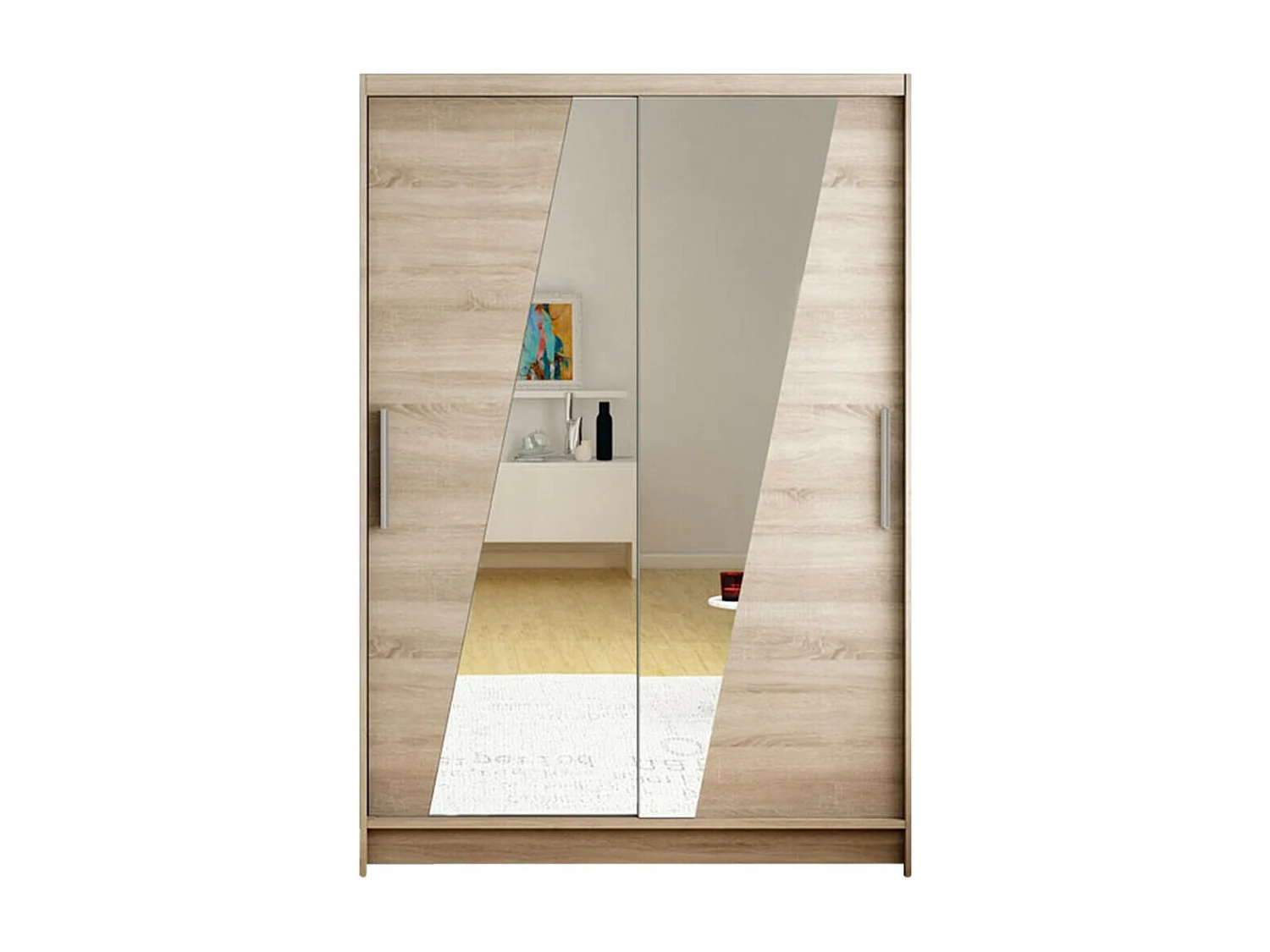 Armoire Closico 152, Truffe chêne, 200x120x58cm, Portes d'armoire: Coulissantes