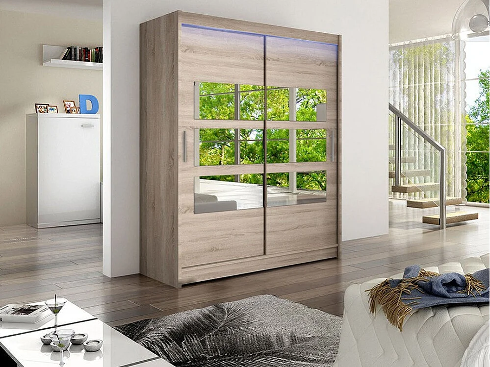 Roupeiro Closico 157, Número de prateleiras: 5, 20x15x6cm