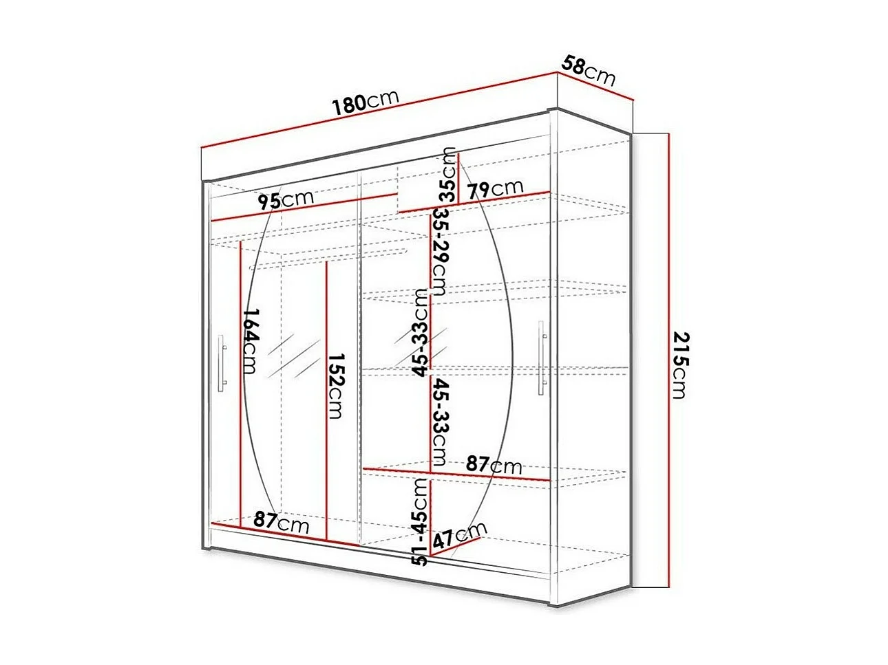 Roupeiro Closico 102, Número de prateleiras: 5, 22x18x6cm
