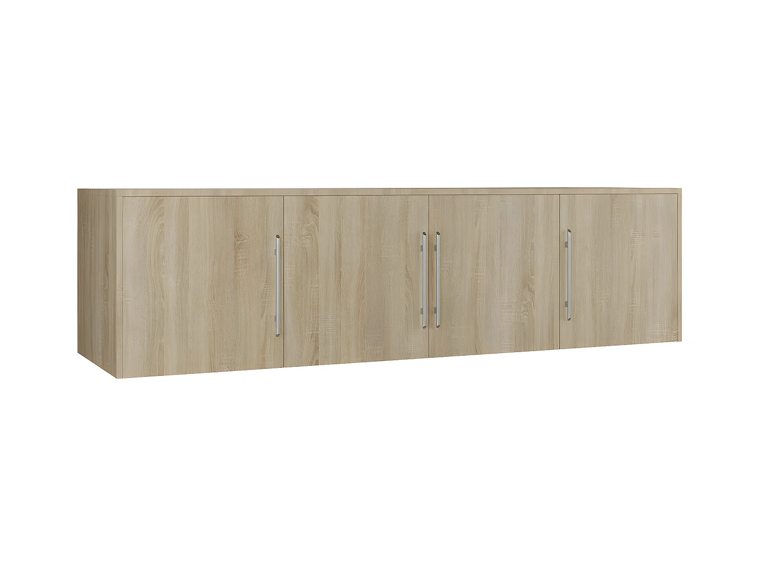 Buffet Dortivu 146, Sonoma chêne, 45x196cm, Le nombre de portes: 457cm, Stratifié