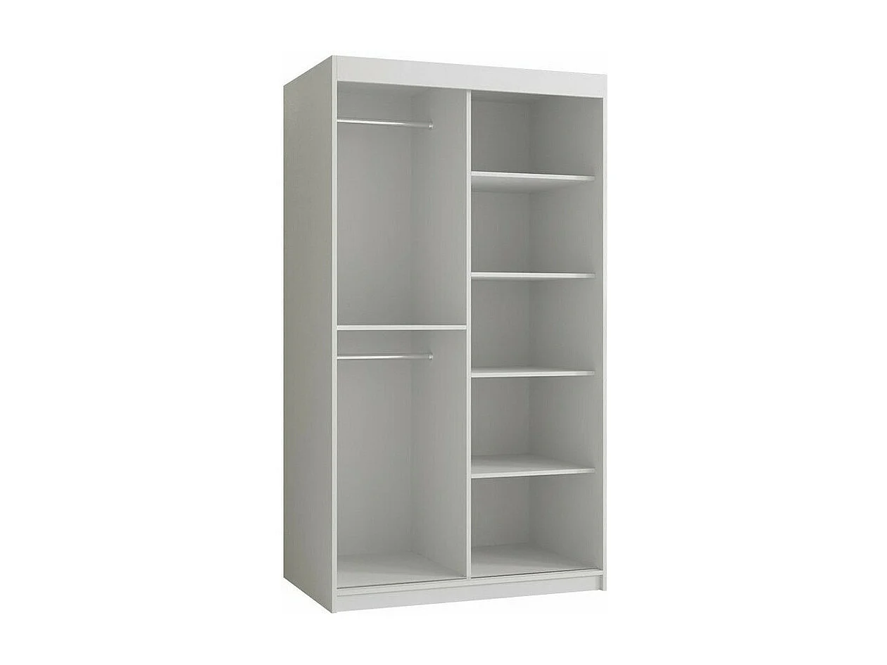 Armoire Elblaru 101, Noir, 200x100x62cm, Portes d'armoire: Coulissantes