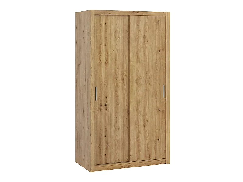 Armoire Catromi 102, Chêne Artisan, 215x120x62cm, Portes d'armoire: Coulissantes