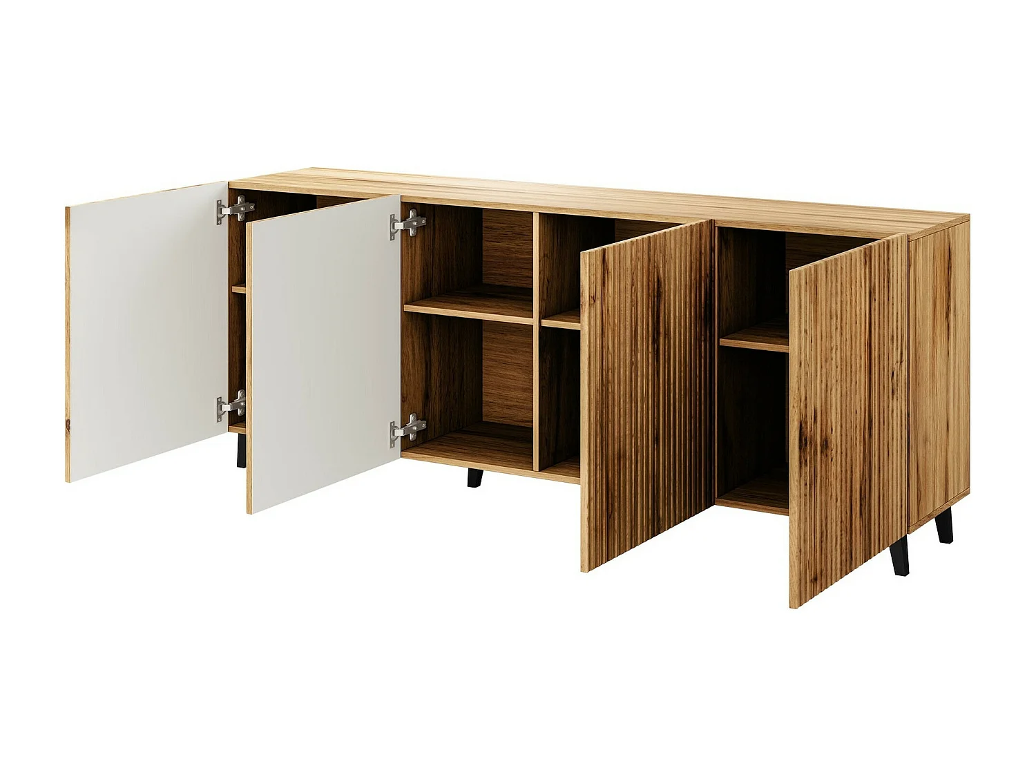 Armário Charlotte J101, O número de portas: 4, 83x201x42cm