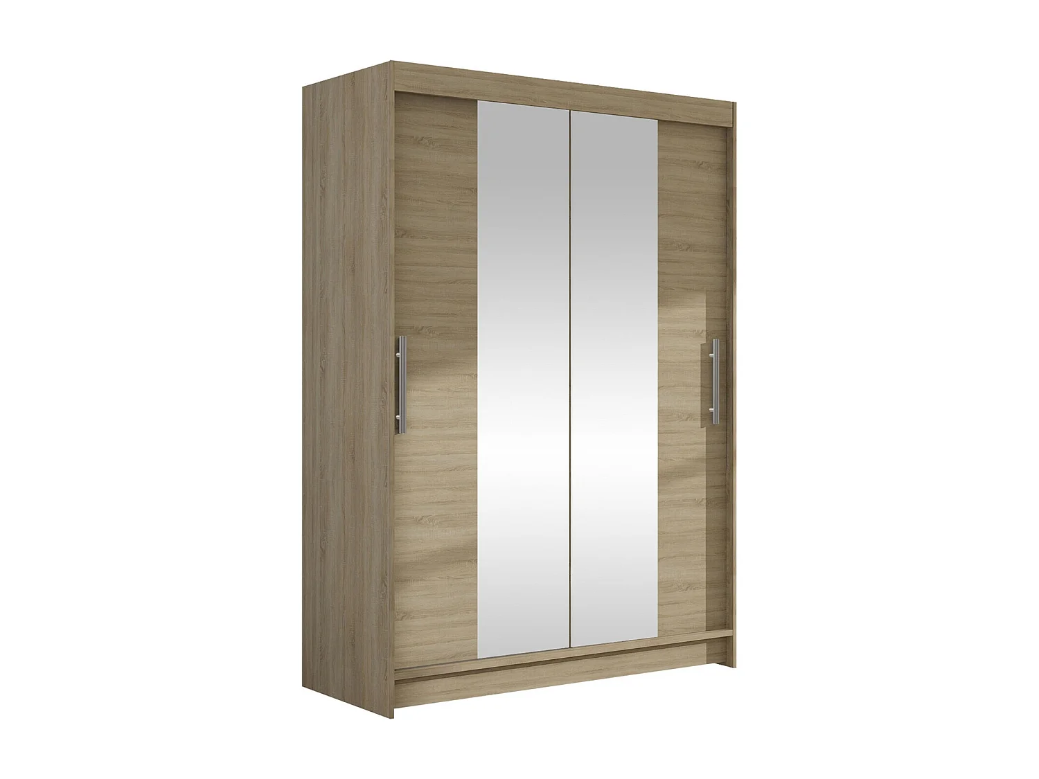 Armoire Closico 133, Sonoma chêne, 200x120x58cm, Portes d'armoire: Coulissantes