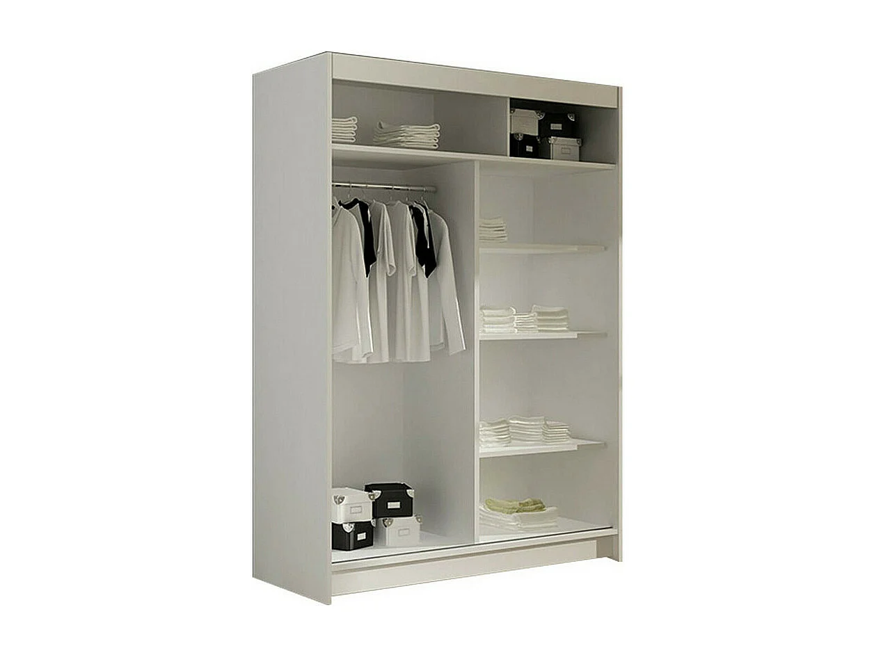 Armoire Closico 133, Sonoma chêne, 200x120x58cm, Portes d'armoire: Coulissantes