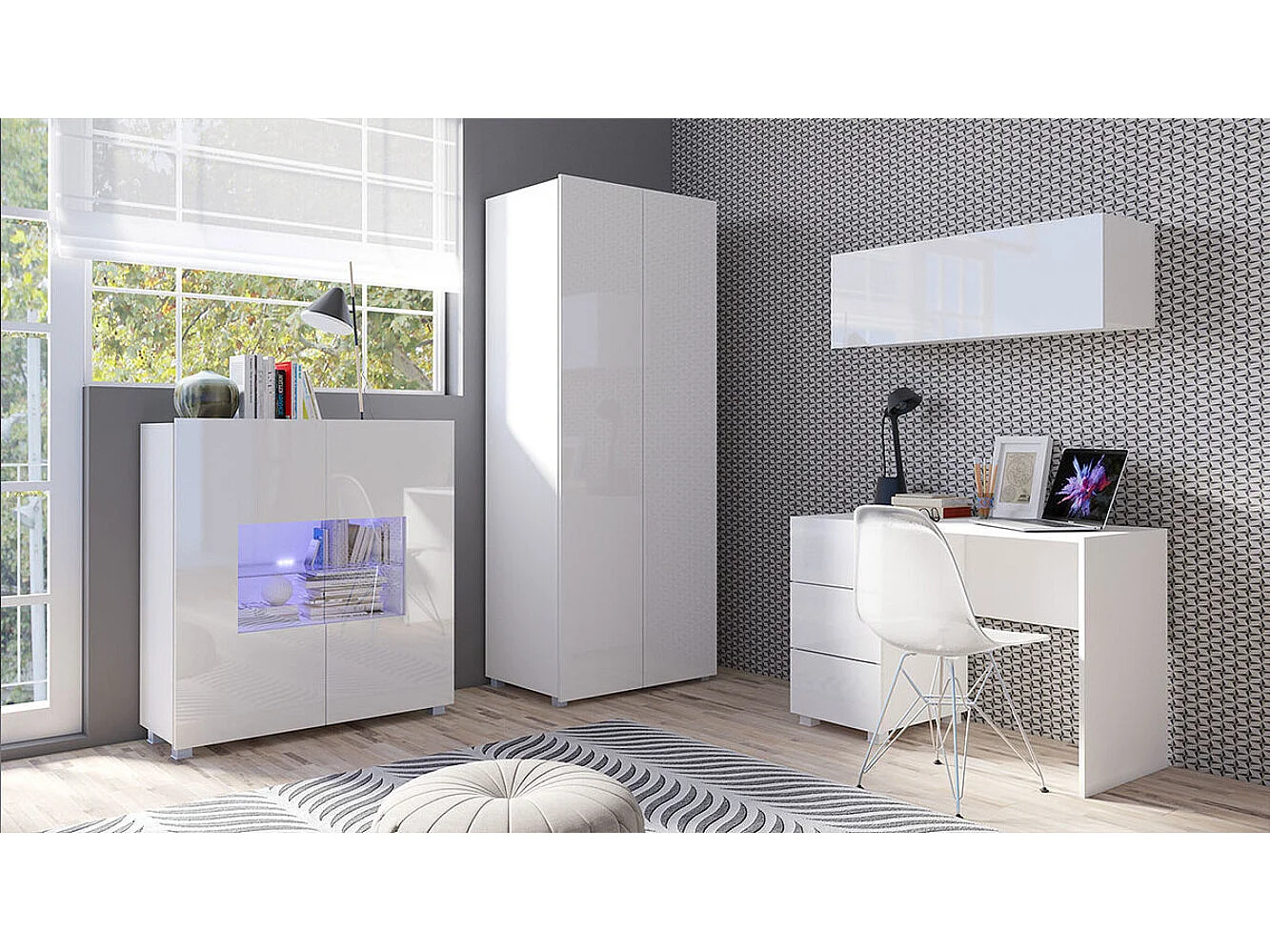 Roupeiro Tivdalu 125, Número de prateleiras: 1, 20x8x5cm