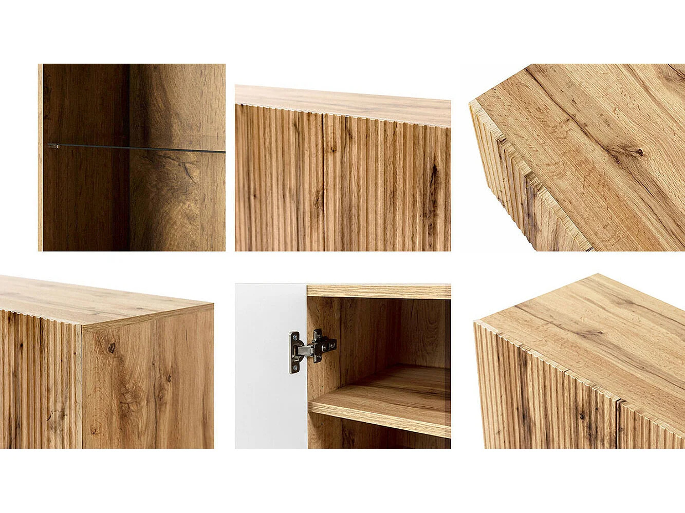 Buffet Remeta 106, Noir|Chêne wotan, 83x181cm, Le nombre de portes: 342cm, MDF|Stratifié