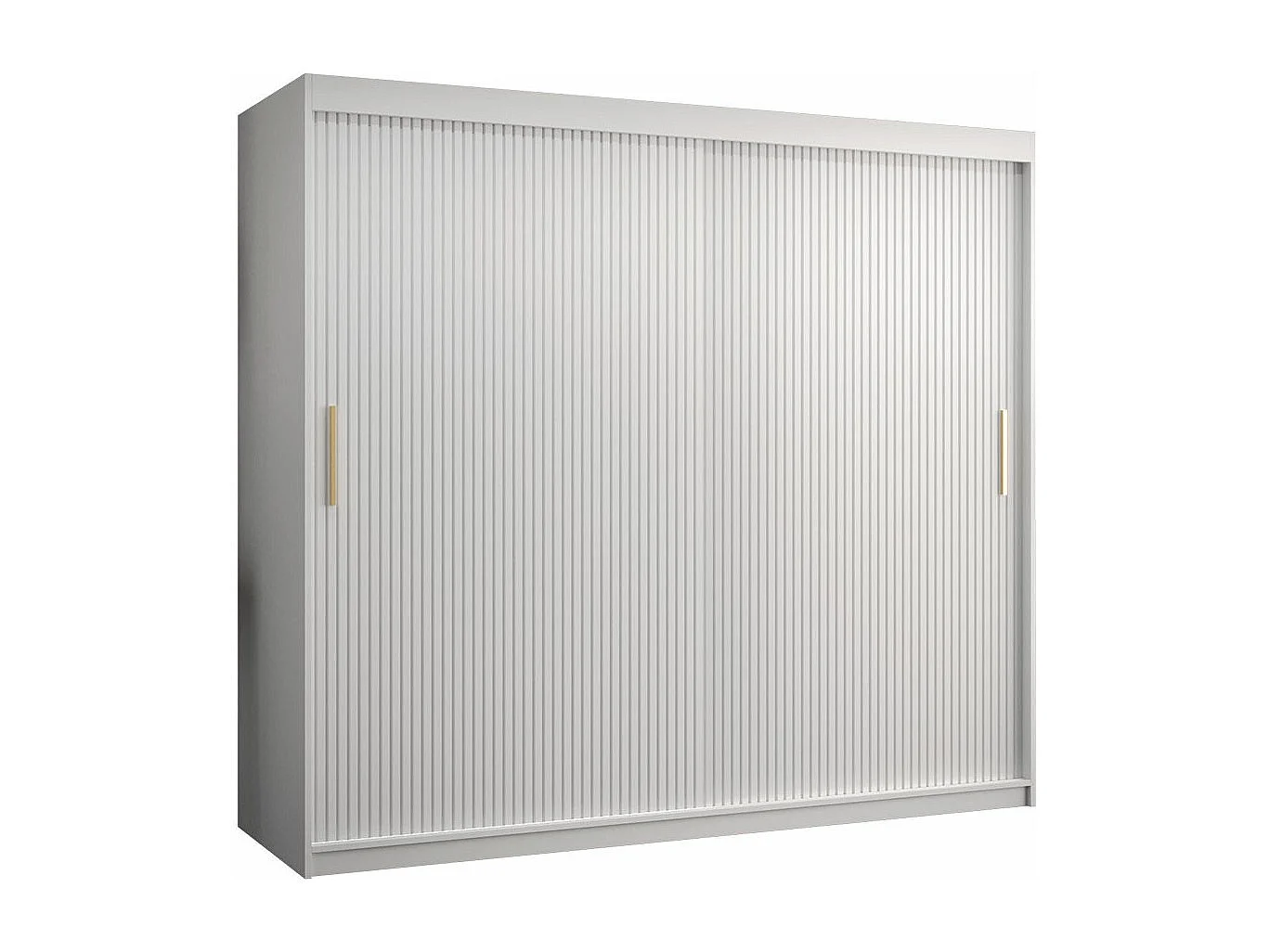 Armoire Hartford 400, Blanc, 200x200x62cm, Portes d'armoire: Coulissantes