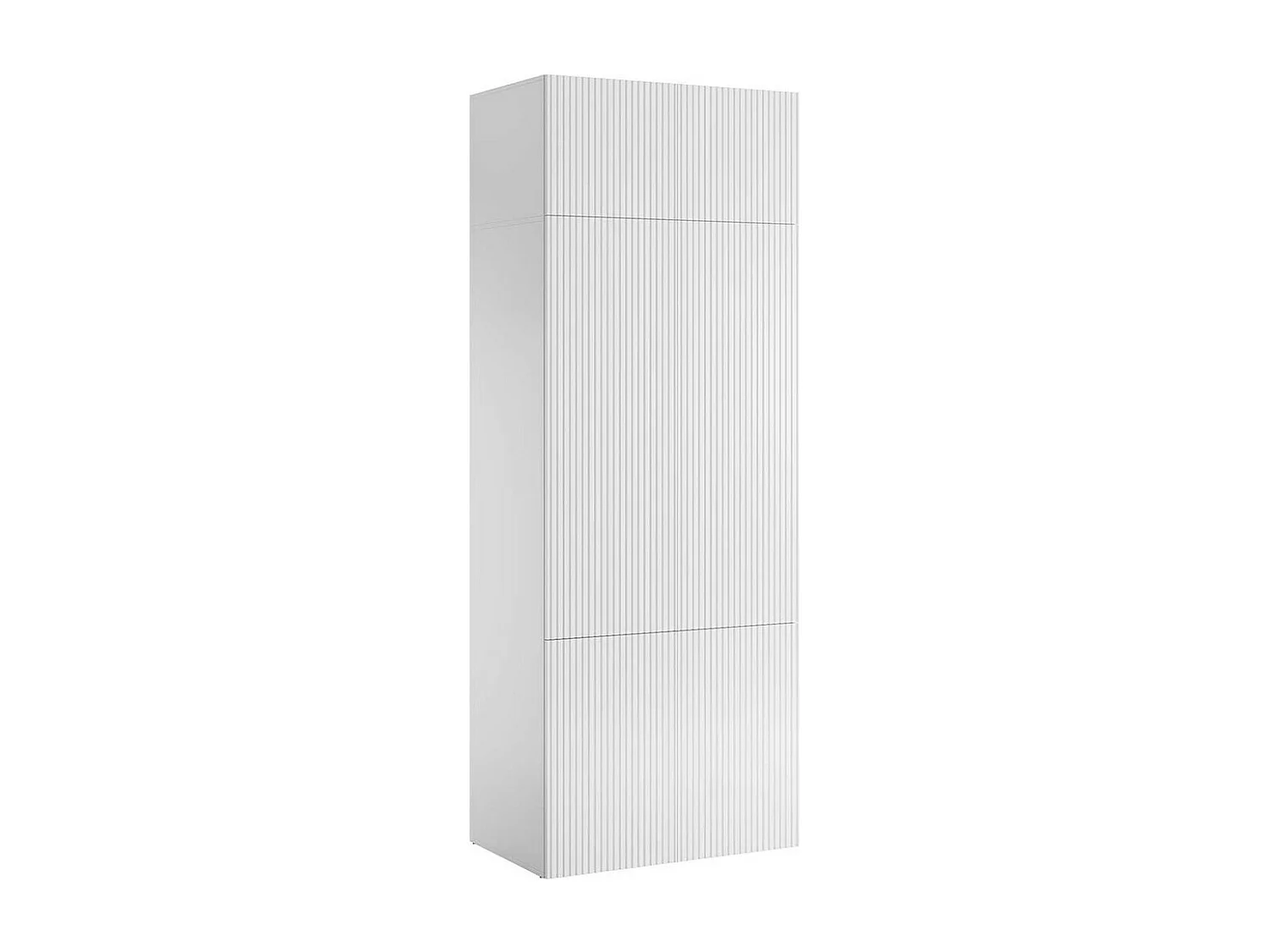 Armario Levmari 112, Blanco, 244x87x54cm, Puertas de armario: Con bisagras