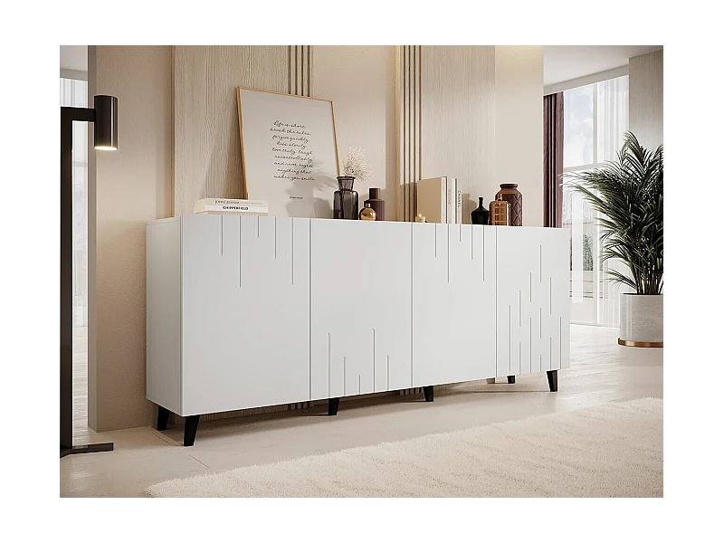 Aparador Charlotte 175, Blanco, 82x200cm, Número de puertas: 442cm