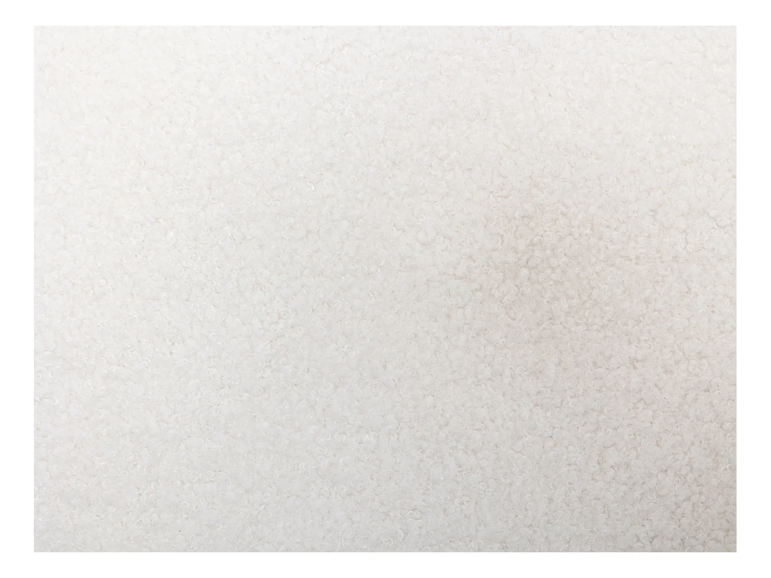 Sillón concha de tela bouclé blanco LALEA