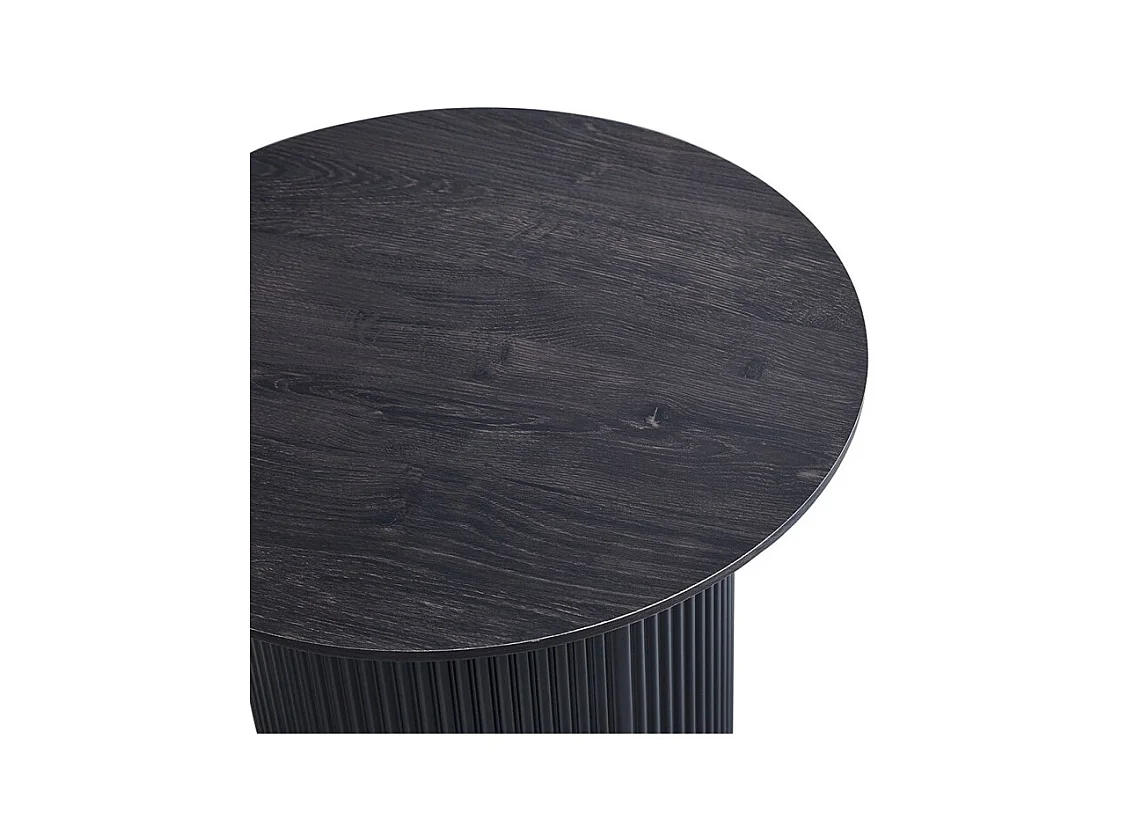 Couchtisch Kollektion VAGOS in dunkelbrauner Holzoptik, Durchmesser 50 cm