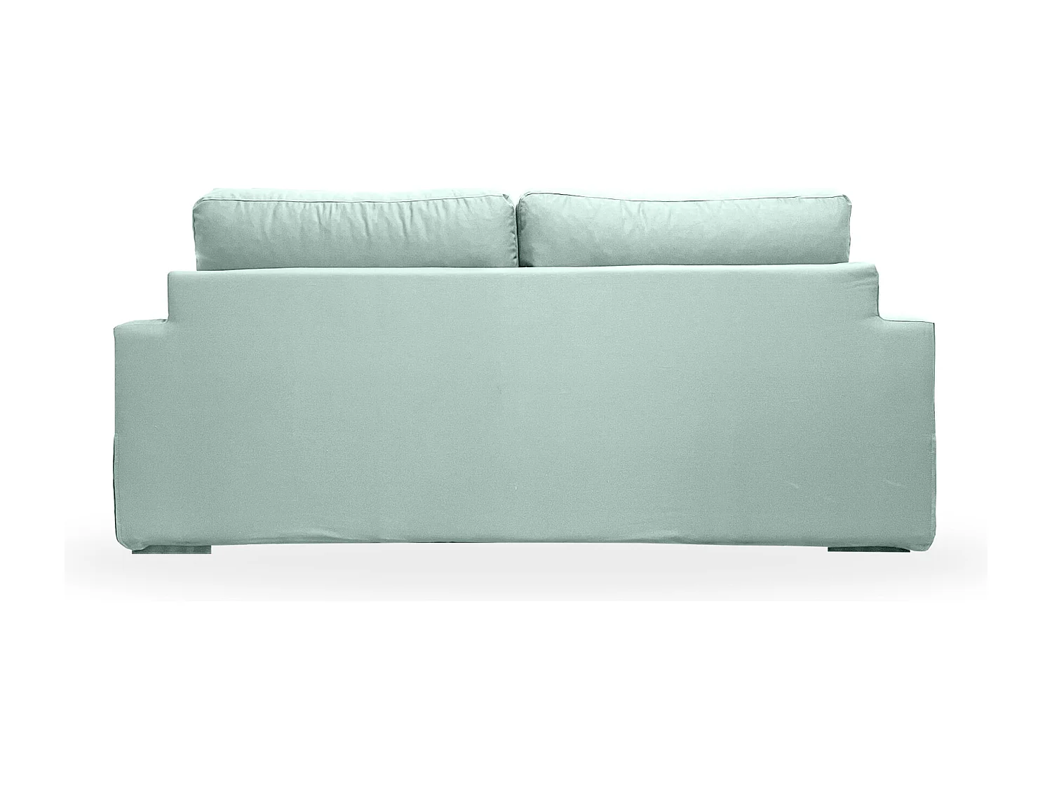 Canapé 3 pl TRESSIN 170 cm fixe tissu coton Céladon - 100% déhoussable - Fab. France