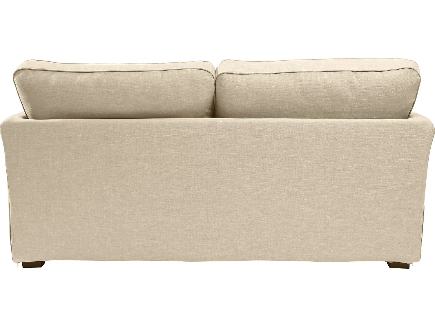 Canapé 3 pl ESCAUT 185 cm fixe tissu Tradition Beige - 100% déhoussable - Fab. France