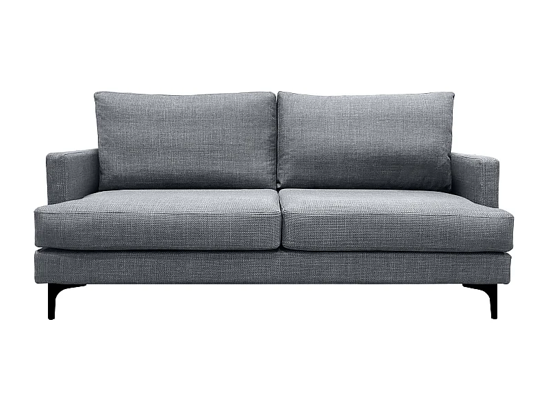 Canapé 3 pl WIMY 167 cm fixe tissu Grey - 100% déhoussable - Fab. France