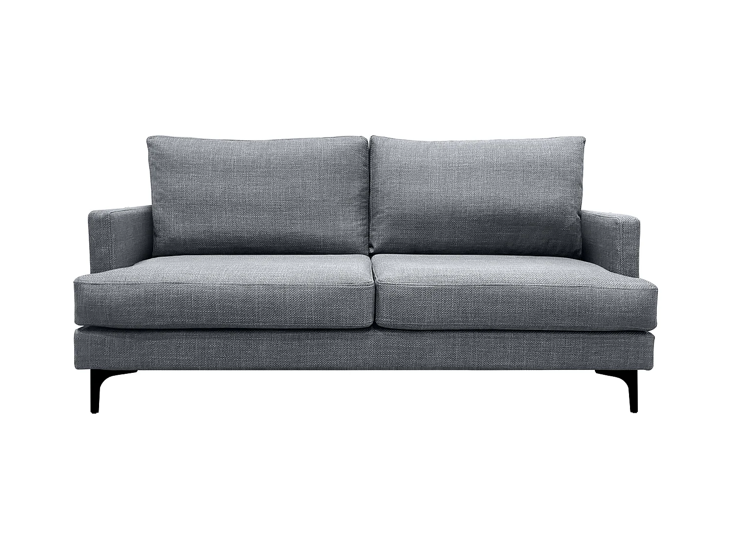 Canapé 3 pl WIMY 167 cm fixe tissu Grey - 100% déhoussable - Fab. France